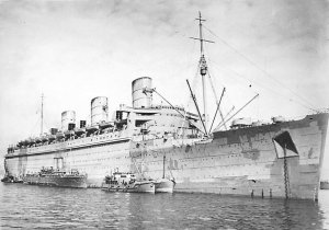 SS Queen Mary Cunard Line & Interior Vies Ship Unused 