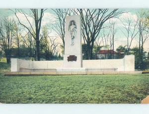 W-Border FRANCIS PARKMAN MEMORIAL MONUMENT Jamaica Plain - Boston MA F2804