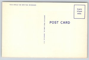 Greenville SC~Buncombe Street Methodist Church~Vintage Linen Postcard