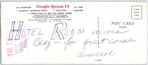 c1960s Fort Lauderdale, FL Jungle Queen II Boat Vaudeville Show Oversized PC 8P