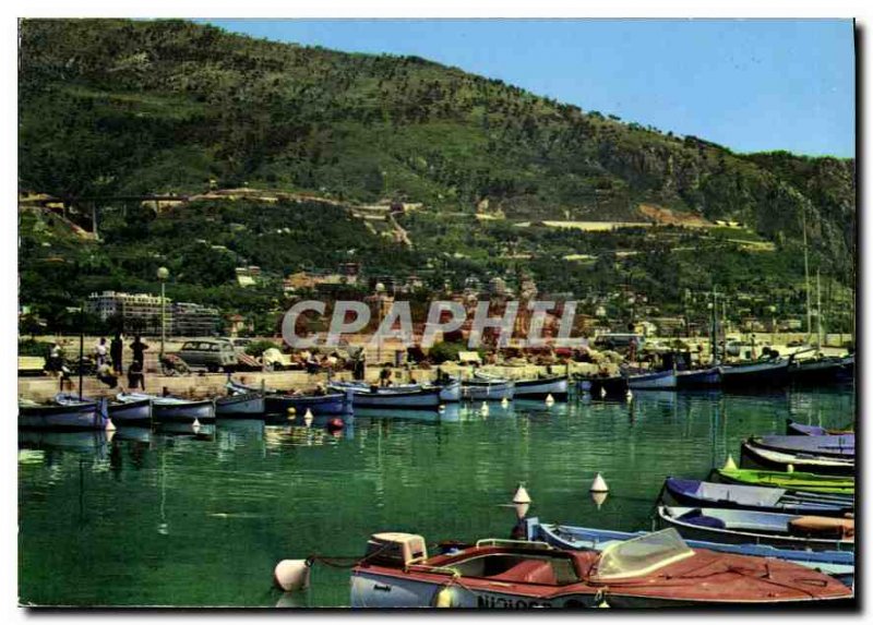 Modern Postcard The wonderful sites of the French Riviera Le Petit Port Mento...