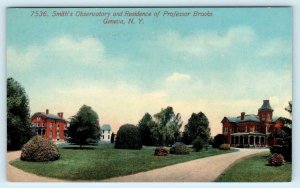 GENEVA, New York NY ~ Professor Brooks Home SMITH'S OBSERVATORY c1910s Postcard