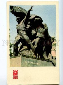 214505 UKRAINE ODESSA monument to seamen Potemkin photo by Lukash old postcard