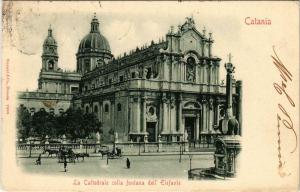 CPA Catania La Cattedrale colla fontana dell Elefante ITALY (802145)