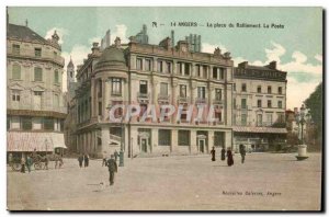 Angers Old Postcard instead of rallying and La Poste