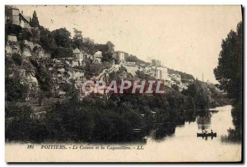 Old Postcard Poitiers Le Coteau and Cagouillere