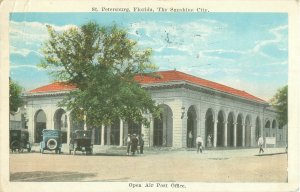 St Petersburg FL Open Air Post Office Postmarked 1925