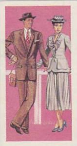 Brooke Bond Vintage Trade Card British Costume 1967 No 49 Day Clothes Circa 1947