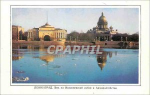 'Postcard Modern Lenigrad View of St. Isaac''s Cathedral and the Admiralty St...