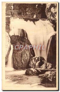 Old Postcard The Dauphine Picturesque Villard De Lans Cascade Bourne