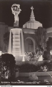 RP: Golden Gate Exposition , S.F. , Ca. , 1930s ; Rainbow Fountain at night