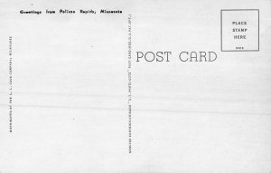 PELICAN RAPIDS MN-VELVET DEER + ROADSIDE BIRCHES-GREETINGS FROM LOT 2 POSTCARDS