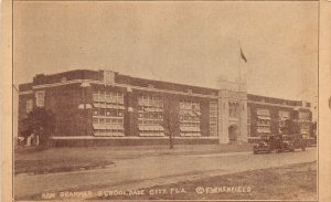 J22/ Dade City Florida Postcard c1910 New Grammar School Building  98