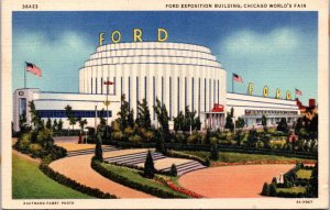 1933 Chicago World's Fair The Ford Exposition Building 1934 Curteich