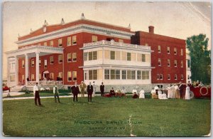 Shakopee MN-Minnesota, 1917 Mudcura Sanitarium Patients Nurses Old Car Postcard