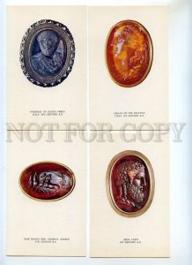 454004 USSR 1976 Leningrad Hermitage antique intaglio set 16s original cover