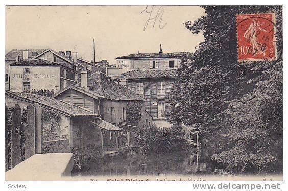 Saint-Dizier (Haute-Marne), France, PU-1907 ; Le Canal des Moulins