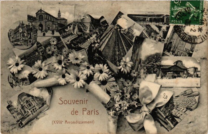 CPA Souvenir de Paris 18e (301836)