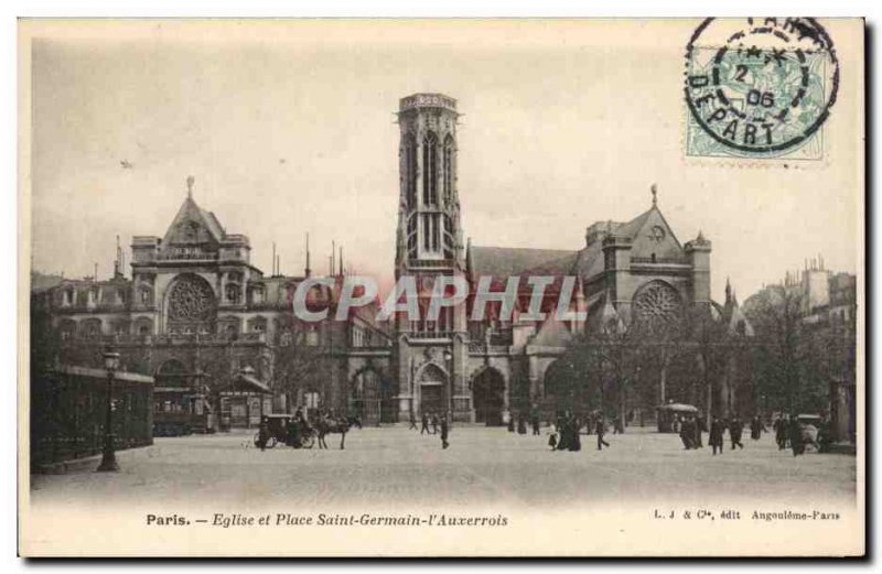 Paris - 1 - Church and St. Germain l & # 39Auxerrois - Old Postcard