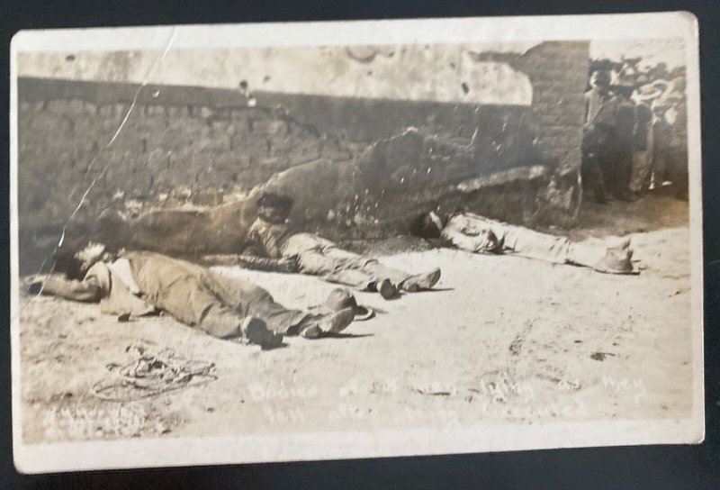 Mint Usa Real Picture Postcard Mexican Revolution Execution El Paso Texas