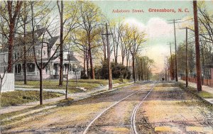J30/ Greensboro North Carolina Postcard c1910 Asheboro Street Homes 243