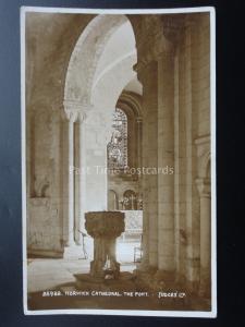 Norfolk NORWICH CATHEDRAL The Font c1956 Old RP Postcard by Judges 25922