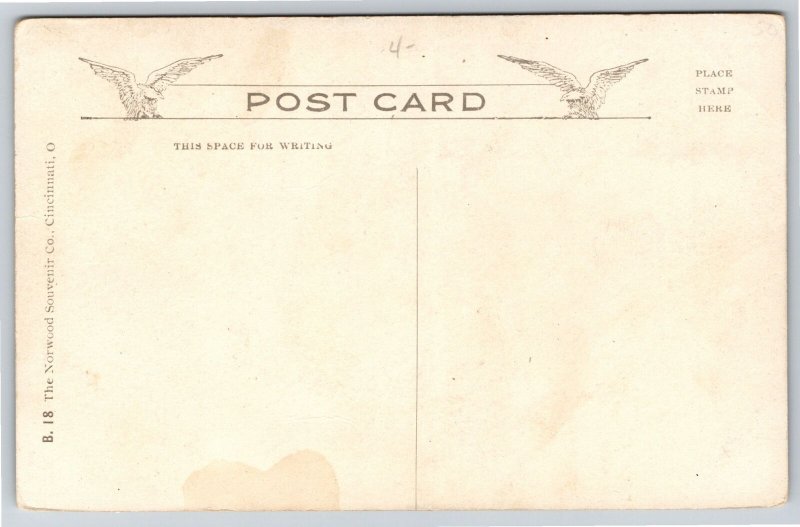 Hamilton Ohio~First United Methodist Episcopal Church~c1910 Blue Sky Postcard