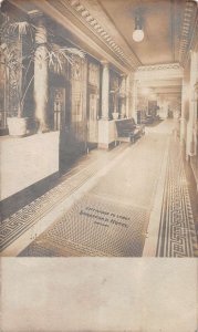 Chicago Illinois Stratford Hotel Entrance to Lobby Real Photo Postcard AA33414