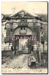 Old Postcard Stains Door Antique The Old Chateau La Mote