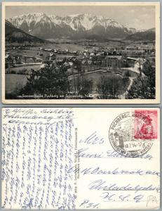 PUCHBERG AM SCHNEEBERG AUSTRIA VINTAGE REAL PHOTO POSTCARD RPPC w/ stamp