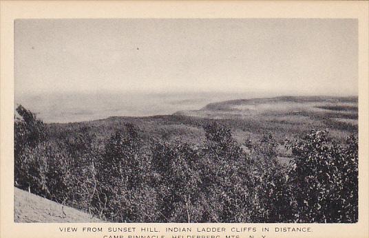 View From Sunset Hill Indian Ladder Cliffs In Distance Camp Pinnacle Helderbe...