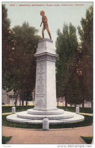 Memorial Monument, Plaza Park, PORTLAND, Oregon, 00-10's