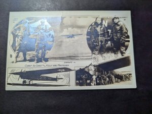 Mint USA Aviation Postcard Cover Coast to Coast Kelly and Macready