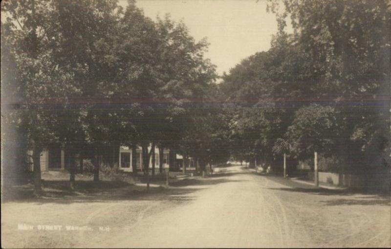 Warner NH Main St. c1910 Real Photo Postcard