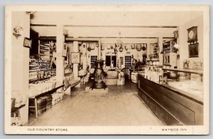 RPPC Old Country Store Wayside Inn Sudbury MA Interior View Postcard T27