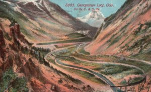 Vintage Postcard 1916 Georgetown Loop Colorado on the C. & S. Railway CO