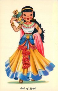 1950s Beautiful Doll of Egypt  Tichnor Postcard 25-2797