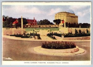 Oakes Garden Theatre, Niagara Falls, Ontario, Canada, Vintage Folkard Card