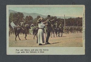 1908 Post Card Charlston SC Patriotic For Old Glory & You My Honey Etc