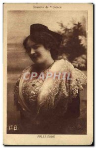 Old Postcard Souvenir De Provence Arlesienne Folklore Costume