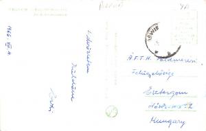 Poland Old Vintage Antique Post Card Krakow Kosciol Mariacki 1966 Missing Stamp
