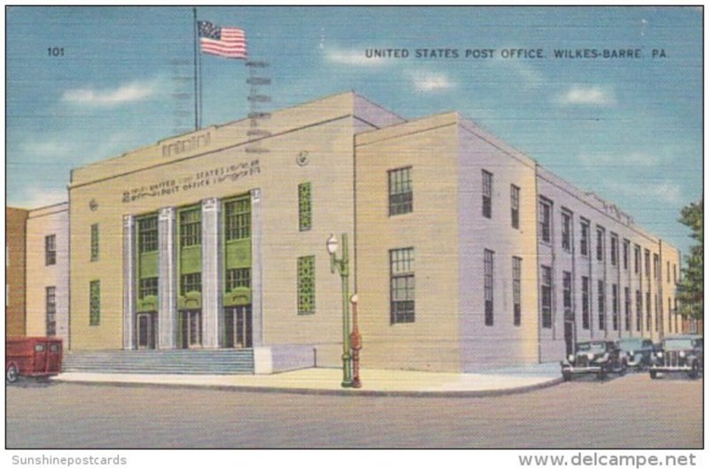 Pennsylvania Wilkes-Barre Post Office 1941