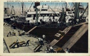 Shipping Cotton - Galveston, Texas TX  