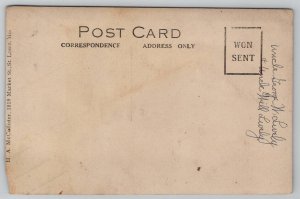 RPPC Two Dapper Men Studio Photo Lively Brothers Missouri Postcard V22