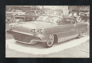 1958 PONTIAC GROSSE POINTE MICHIGAN AUTO SHOW WINNER VINTAGE POSTCARD