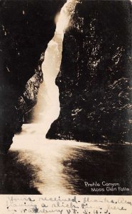 Moss Glen Falls Vermont Profile Canyon Real Photo Vintage Postcard AA64668