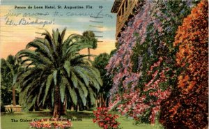 Ponce de Leon Hotel, St. Augustine, Florida, historical, Henry M. Flagl Postcard