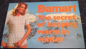 Advertising Fashion Damart Warm in Winter - unposted