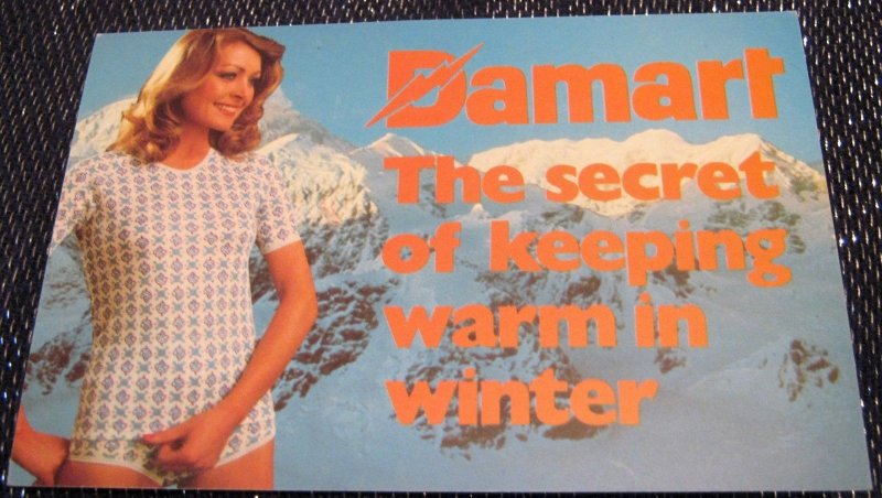 Advertising Fashion Damart Warm in Winter - unposted