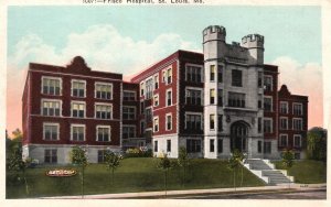 Vintage Postcard 1920's Frisco Hospital Large Modern Facility St. Louis Missouri